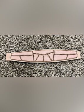 Express Pink Studded Geometric Faux Leather Belt